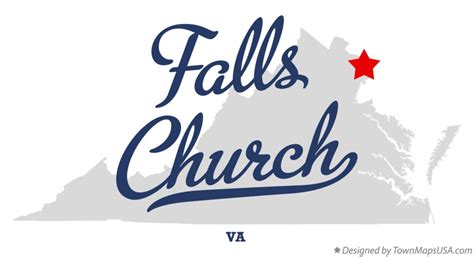 Map of Falls Church, VA, Virginia