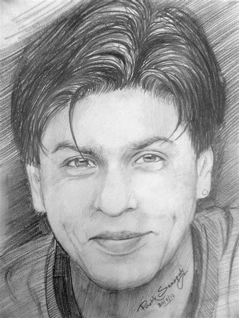 Pencil Sketch Of Shahrukh Khan | DesiPainters.com