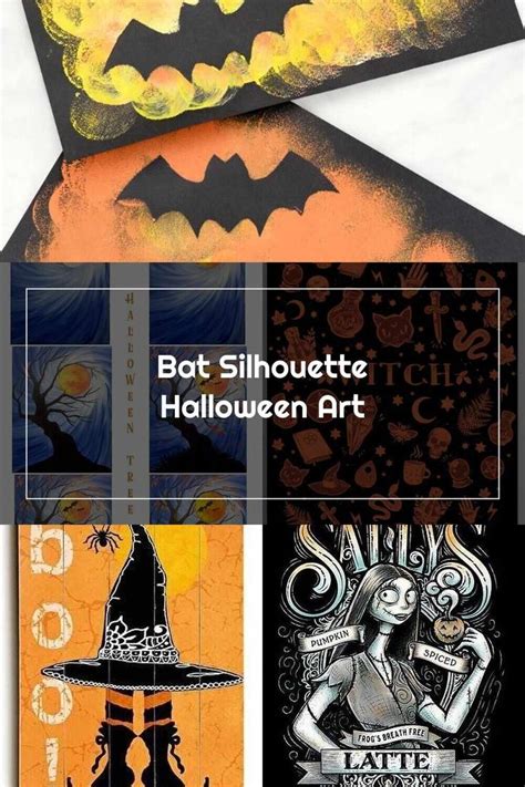 three halloween cards with bats, witches and pumpkins on them are ...