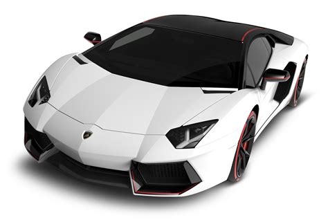 Download Royal Lamborghini Aventador White Car PNG Image for Free