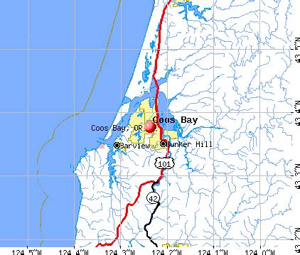 Map Of Coos Bay Oregon – Verjaardag Vrouw 2020