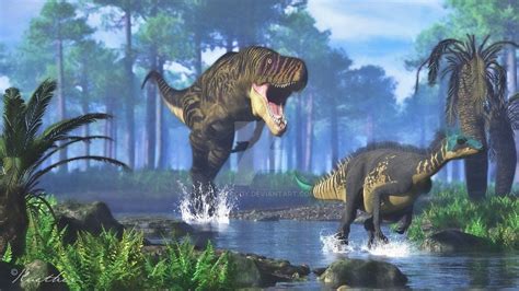 Torvosaurus and Dryosaurus | Prehistoric animals, Kaiju art, Paleo art