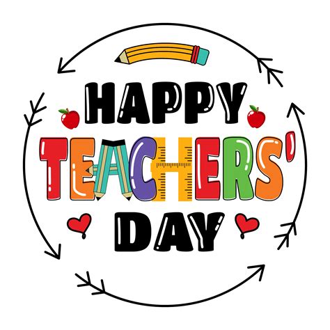 Happy Teachers Day Word Text Effect World, Happy Teacher S Day, Teacher ...