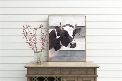 Farmhouse Wall Decor cow decor farmhouse decor wall art | Etsy