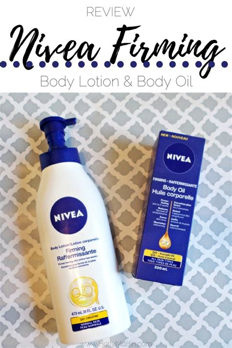 Review: Nivea Firming Body Lotion and Body Oil - Holly Muffin