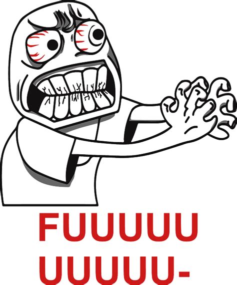 Rage Guy Angry Fuu Fuuu Fuuuu Rage Face Meme T-Shirt Face Troll Face ...