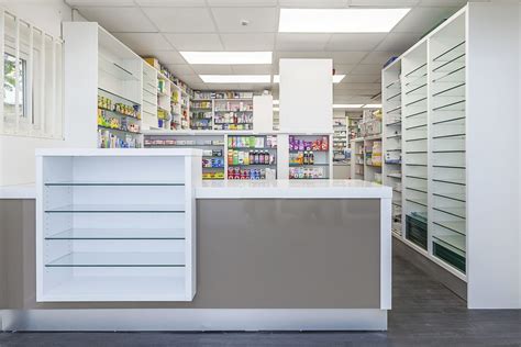 Pharmacy Shelving |Bespoke pharmacy shelves | Contrast Interiors in ...