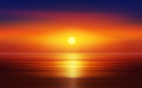 Beautiful sunset over sea, ocean sunset horizon 4865252 Vector Art at ...