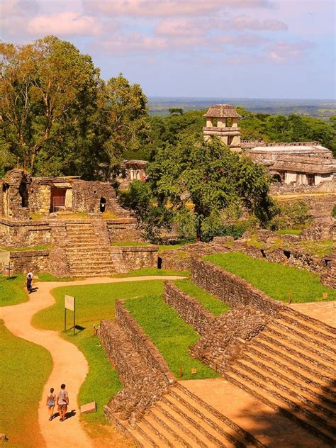 Maya Pyramids in Palenque Chiapas Mexico XXVII Editorial Photo - Image ...