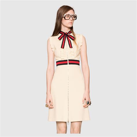 Vestido de punto con adorno de tribanda - Gucci Vestidos 434249X5C779555