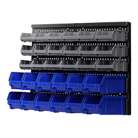 Giantz 30 Bin Wall Mounted Rack Storage Organiser | Spreester