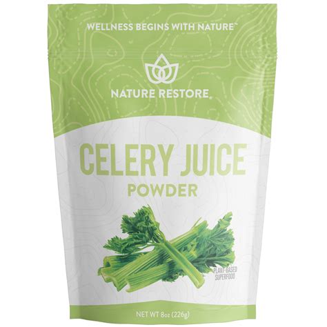 Nature Restore Celery Juice Powder, 8 ounce, For Gut & Circulation ...