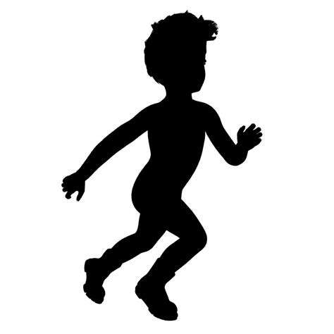 Boy Running Silhouette at GetDrawings | Free download