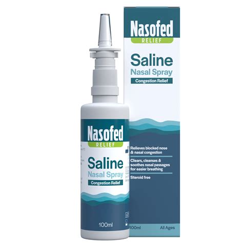 Buy Nasofed Saline Nasal Spray. Isotonic Saline Solution. Effective and ...