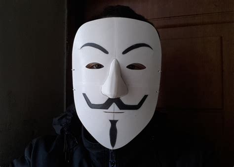 3D Printed Simple Guy Fawkes Mask by Tiger M. Cho | Pinshape