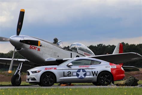 [Ford Mustang]Parked beside a P-51 Mustang at Sanicole Airshow in ...