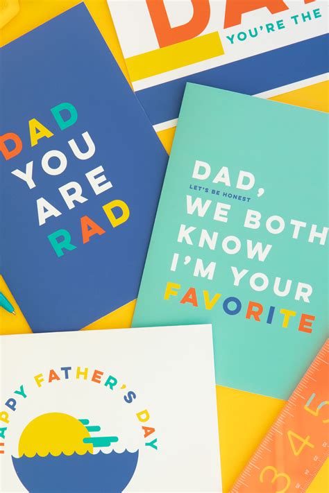 Free Printable Modern Father's Day Cards - Sarah Hearts