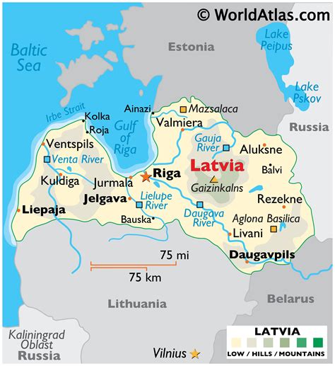 Riga Latvia Map Europe