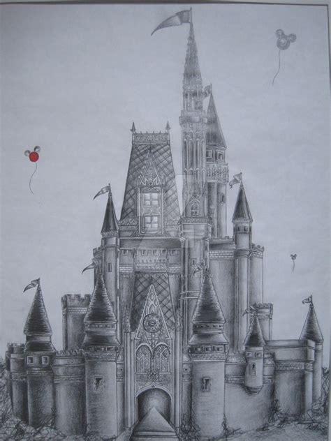 Castle Pencil Drawing at GetDrawings | Free download