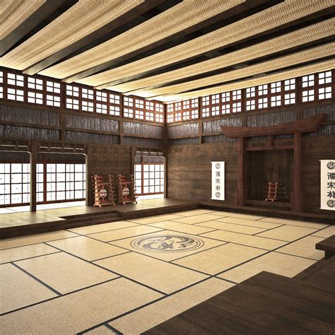 dojo room 3ds Japanese Home Design, Traditional Japanese House ...