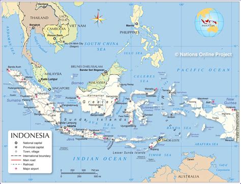 Political Map of Indonesia - Nations Online Project