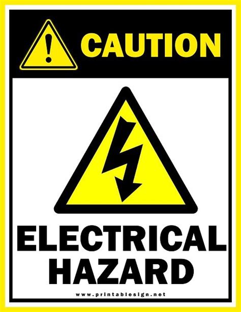 Electrical Caution Safety Signs | FREE Download