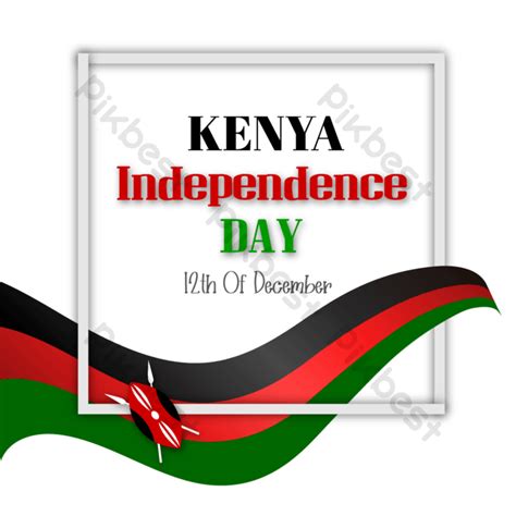 Kenya Independence Ribbon Flag PNG Images | AI Free Download - Pikbest