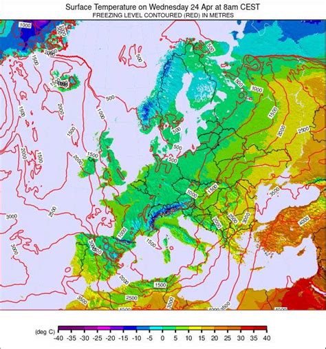 Europe Temperature Forecast