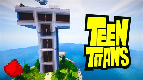 MINECRAFT: Teen Titans Redstone Tower (w/ 30+ REDSTONE CREATIONS) - YouTube