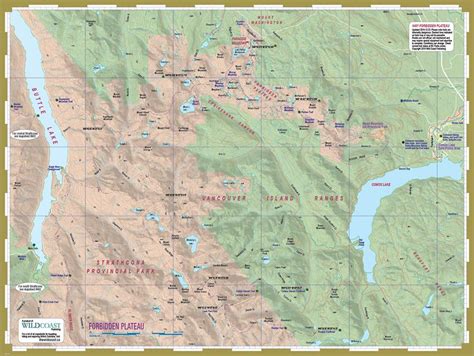 Strathcona Provincial Park Topographic Trail Mapsheet Bundle – Wild ...