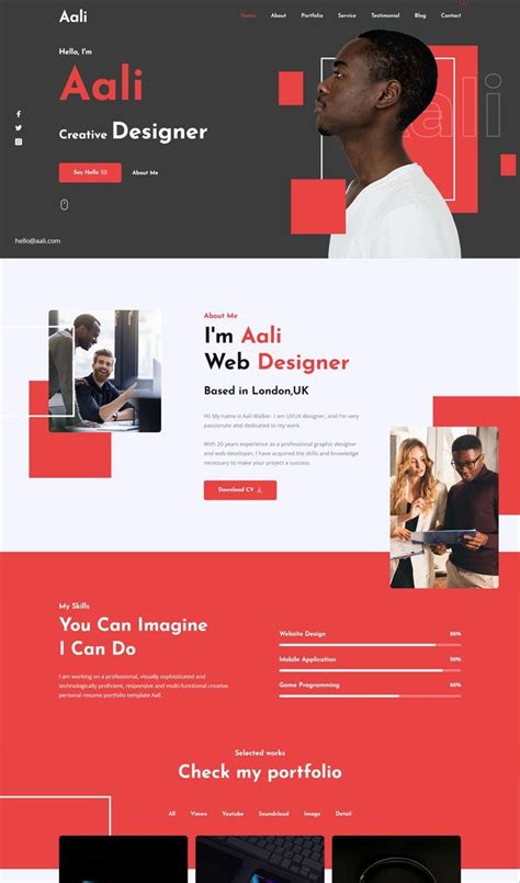 the website design is designed to look like it could be used for many ...