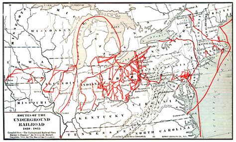 Underground Railroad Map Routes