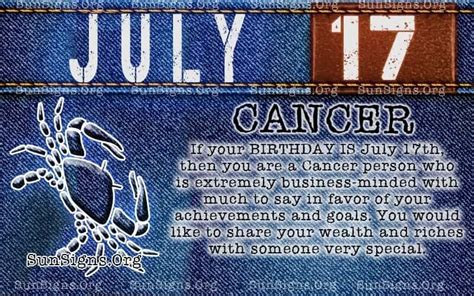 July 17 Zodiac Horoscope Birthday Personality - SunSigns.Org