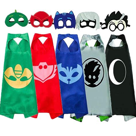 Party Pretend Costumes for Kids Compatible Superhero PJ Mask Dress Up ...