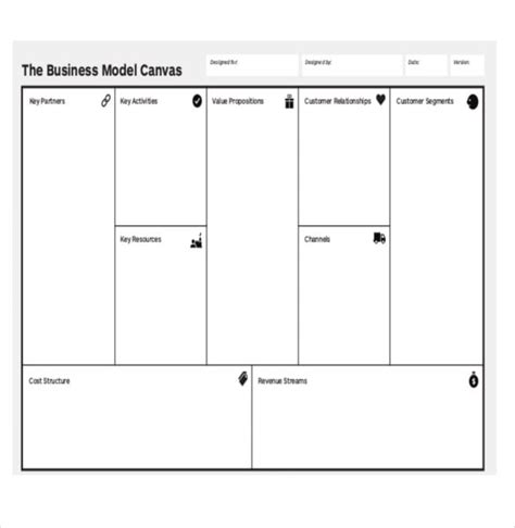 Free 21+ Business Model Canvas (BMC) Templates – PDF, DOC, PPT | Free ...