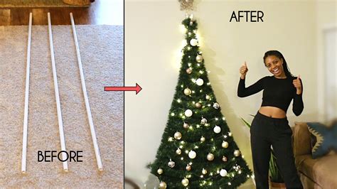 DIY Space-Saving PVC Pipe Christmas Tree