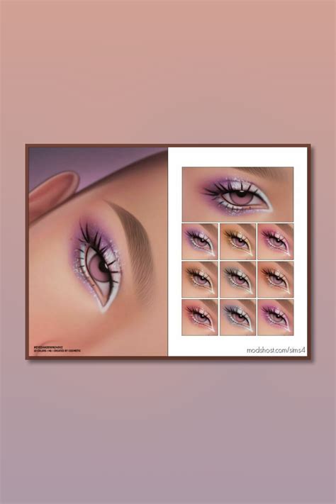 Eyeshadow N240 V2 Glitter Version - Sims 4 | Sims 4 cc makeup, Glitter ...