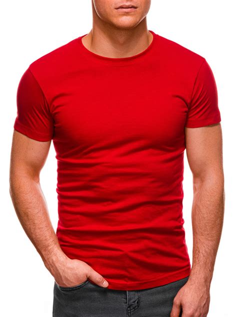 Men's plain t-shirt S970 - red | MODONE wholesale - Clothing For Men