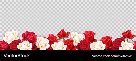 Red roses border Royalty Free Vector Image - VectorStock