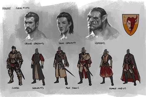 Some early House Gralhund concepts for Waterdeep: Dragon Heist. #dnd # ...