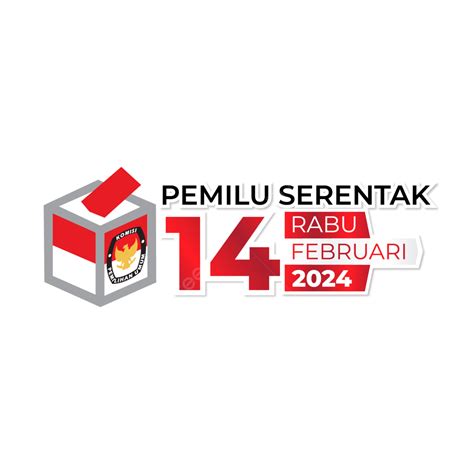 2024 Indonesia Election Logo With Text Simultaneously 14 February ...