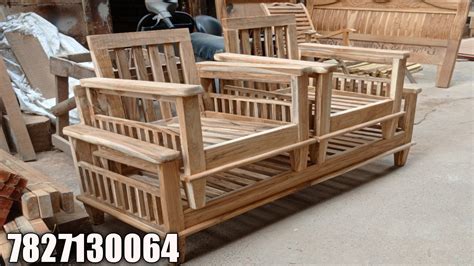 Teak Wood Sofa Set Design With Wooden Simple Sofaset Woodensofa You