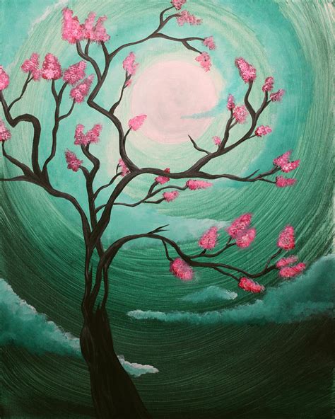 Cherry Blossom Painting by Annie Keen