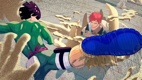 Rock lee vs Gaara 4K HD Naruto.jpeg Wallpapers | HD Wallpapers | ID #116130