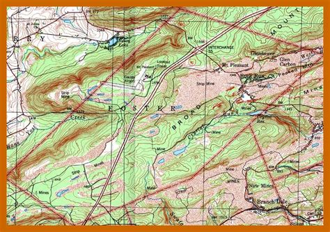 Foster Township – Topographical Map – Lykens Valley: History & Genealogy