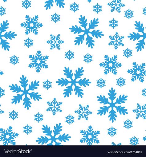 Snow blue pattern Royalty Free Vector Image - VectorStock