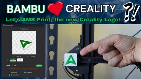 Printing the NEW Creality Logo, in Multi Color, using a Bambu Lab P1P ...