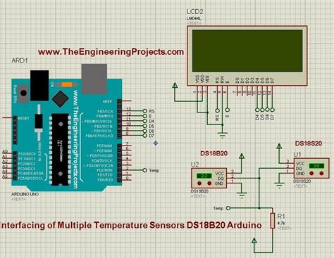 Interfacing of Multiple DS18B20 Arduino | Arduino, Engineering projects ...