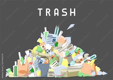 Garbage pile Vector Clipart Illustrations. 2,347 Garbage pile clip ...