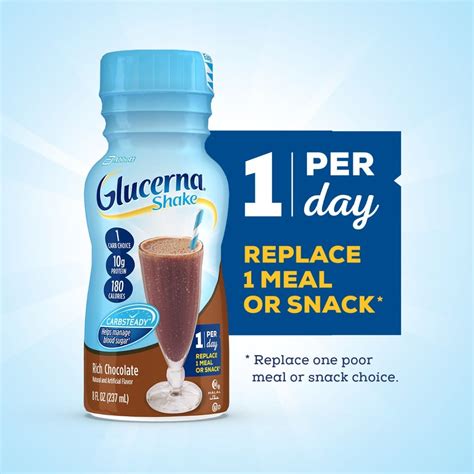 Glucerna Shake / Rich Chocolate / 8 fl oz bottle / Case of 24